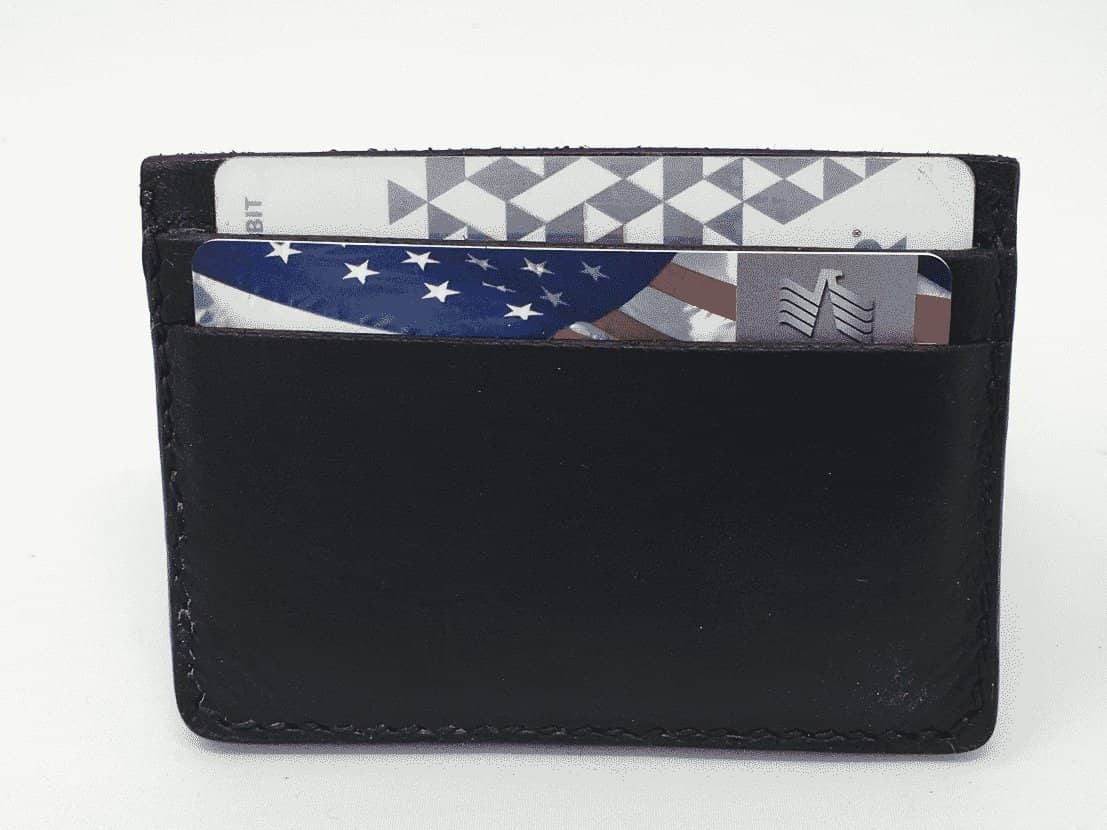 Black Leather Card Holder – Amopelle Co.